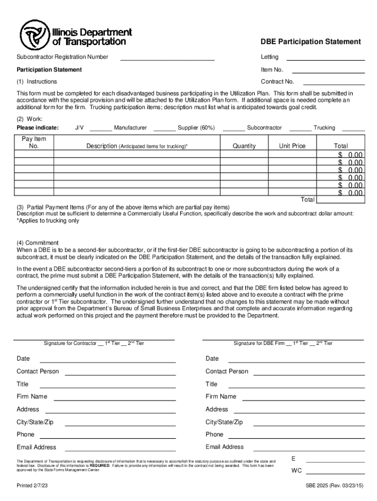 2015 2025 Form IL SBE 2025 Fill Online Printable Fillable Blank PdfFiller