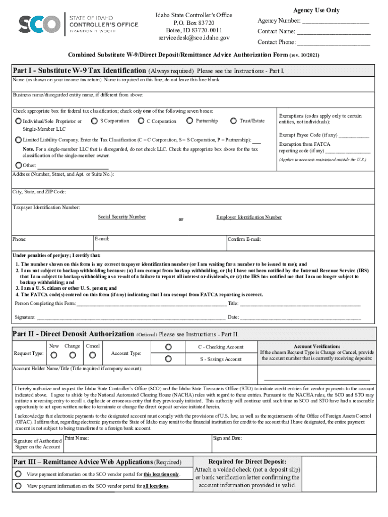 2021 2025 Form ID Substitute W 9 Fill Online Printable Fillable Blank PdfFiller