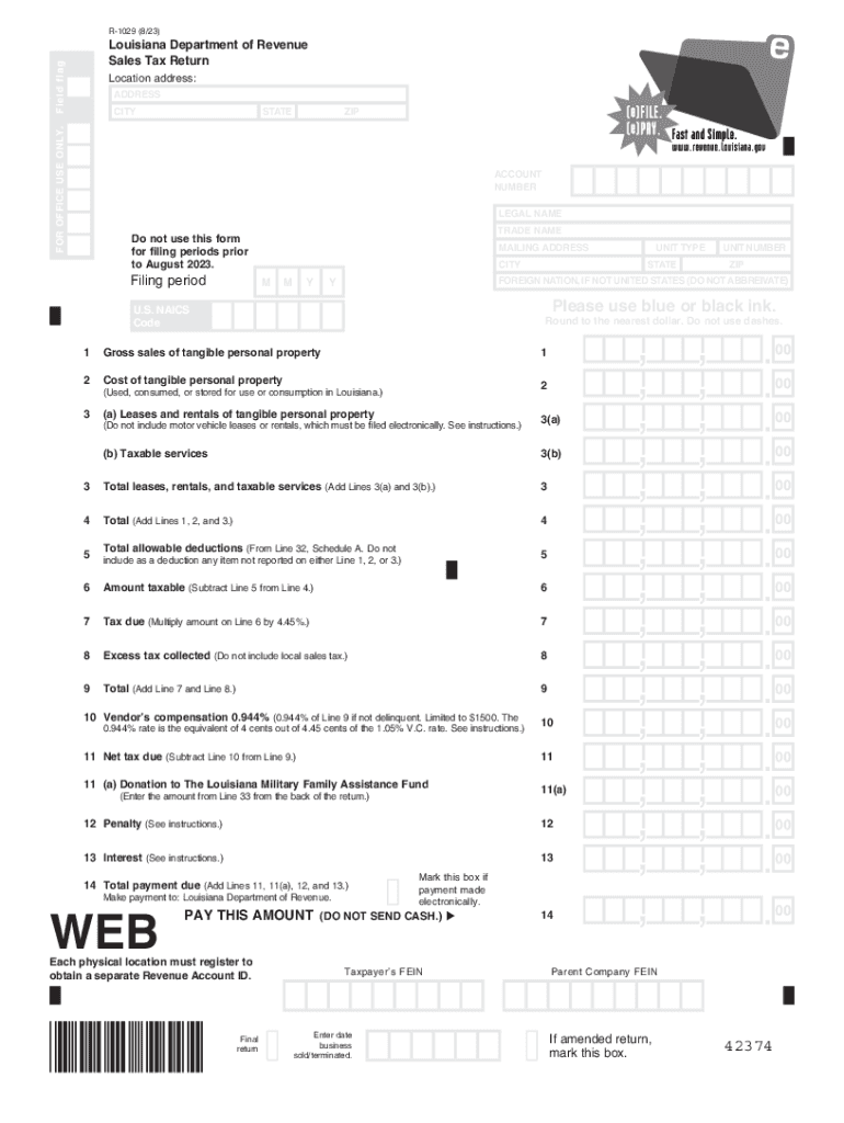 2023 2025 Form LA R 1029 Fill Online Printable Fillable Blank PdfFiller