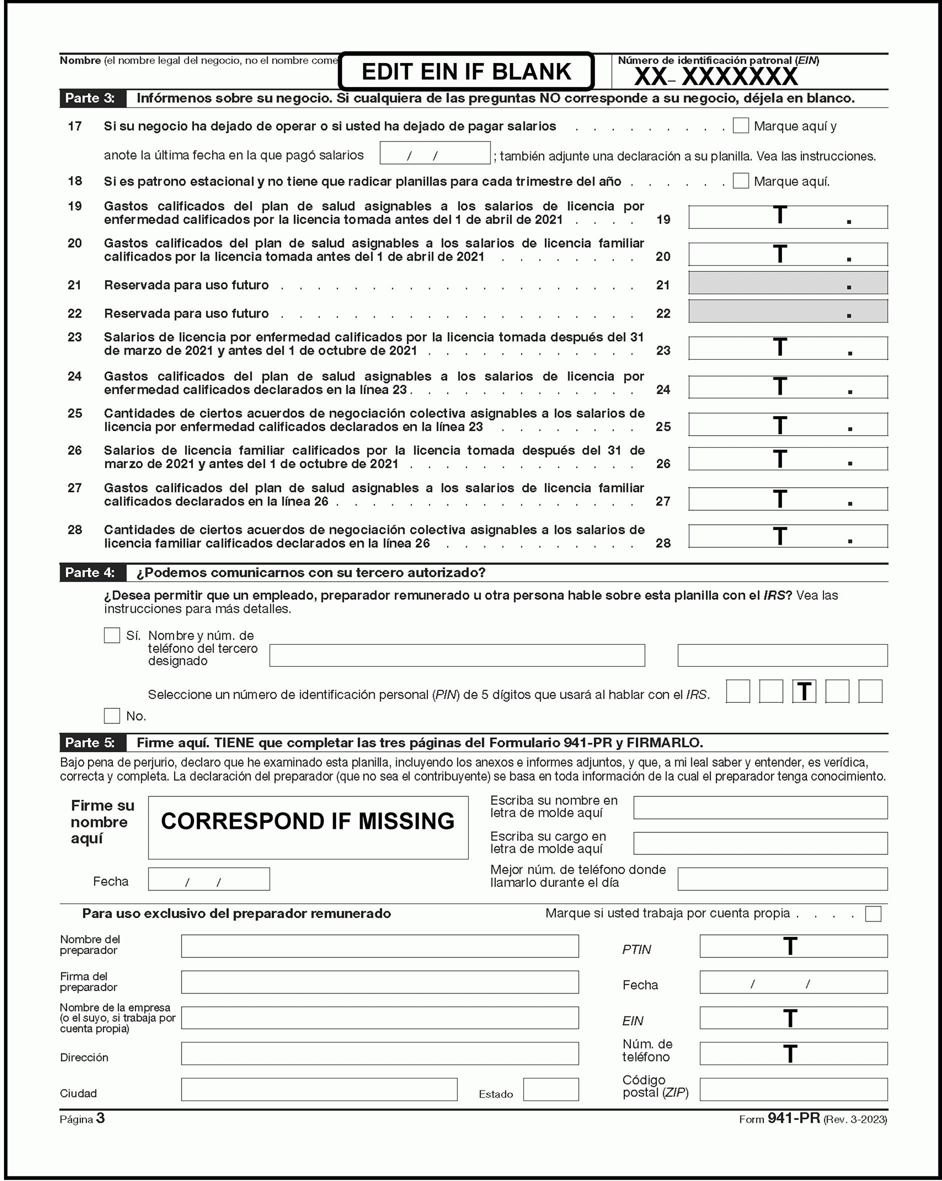 3 11 13 Employment Tax Returns Internal Revenue Service