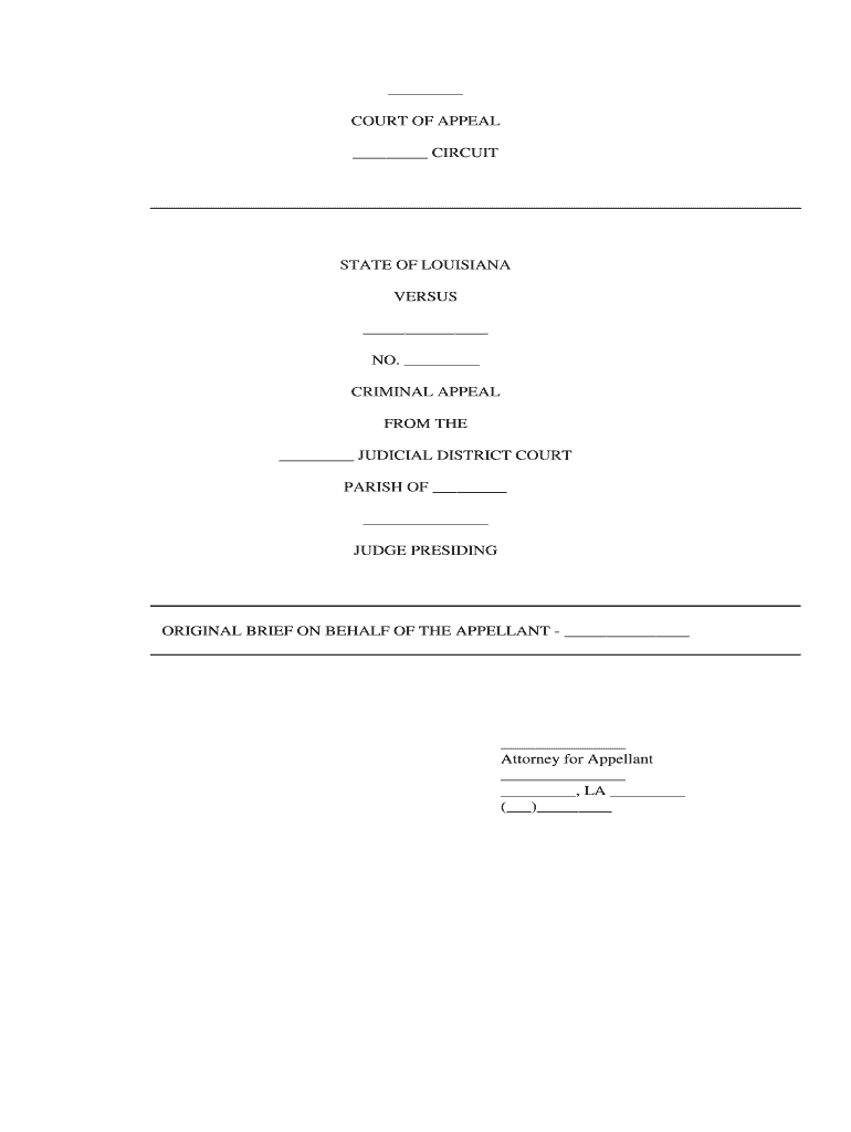 Appellate Brief Sample Pre built Template AirSlate SignNow