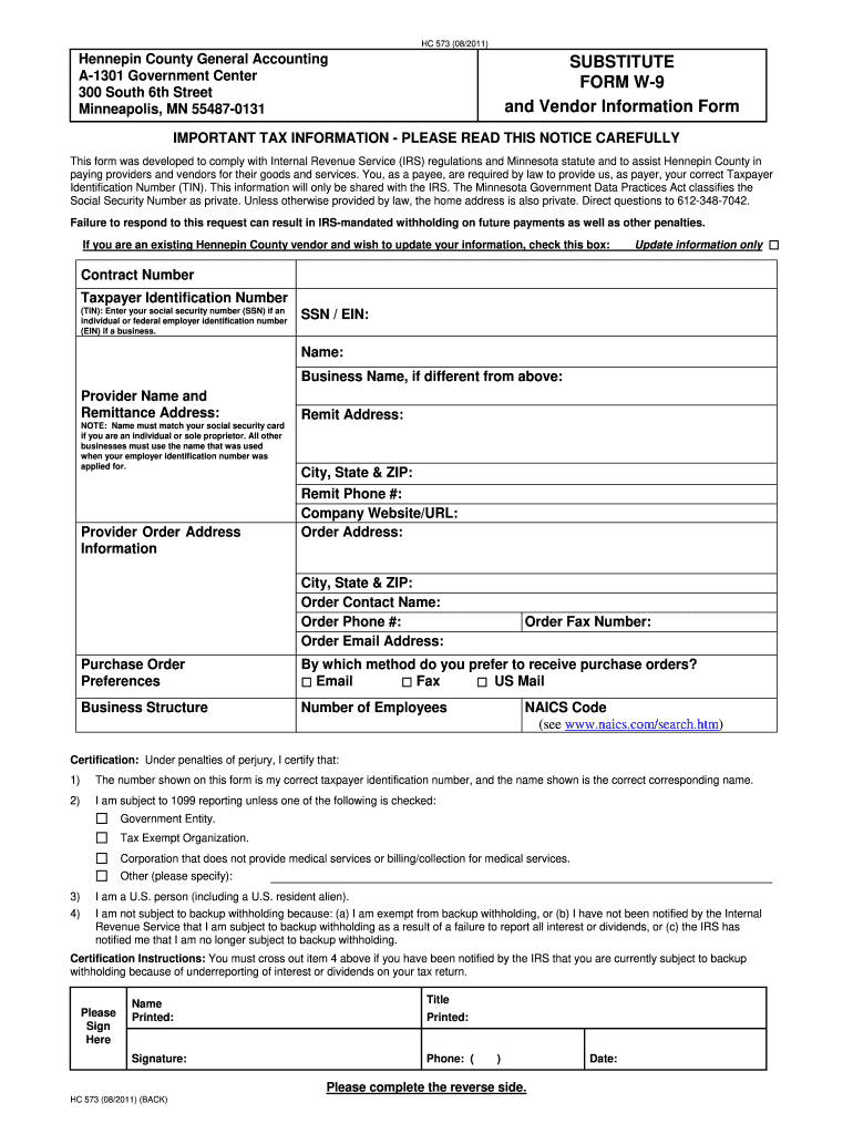 Company W 9 Form Fill Out Sign Online DocHub