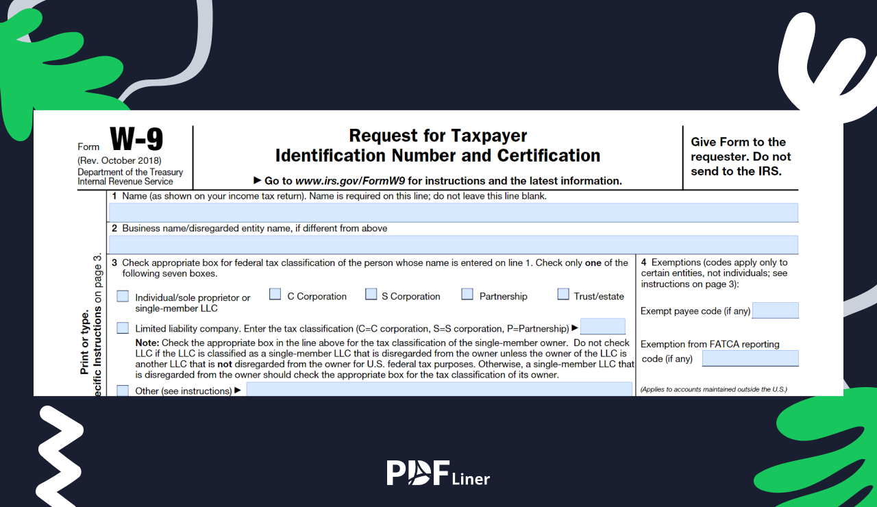 Fill Out Form W 9 For An LLC Instructions Examples