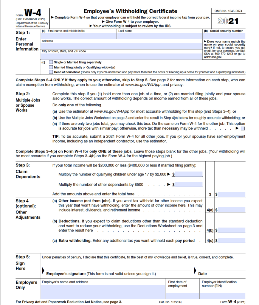 W9 Form 2025 Printable Irs