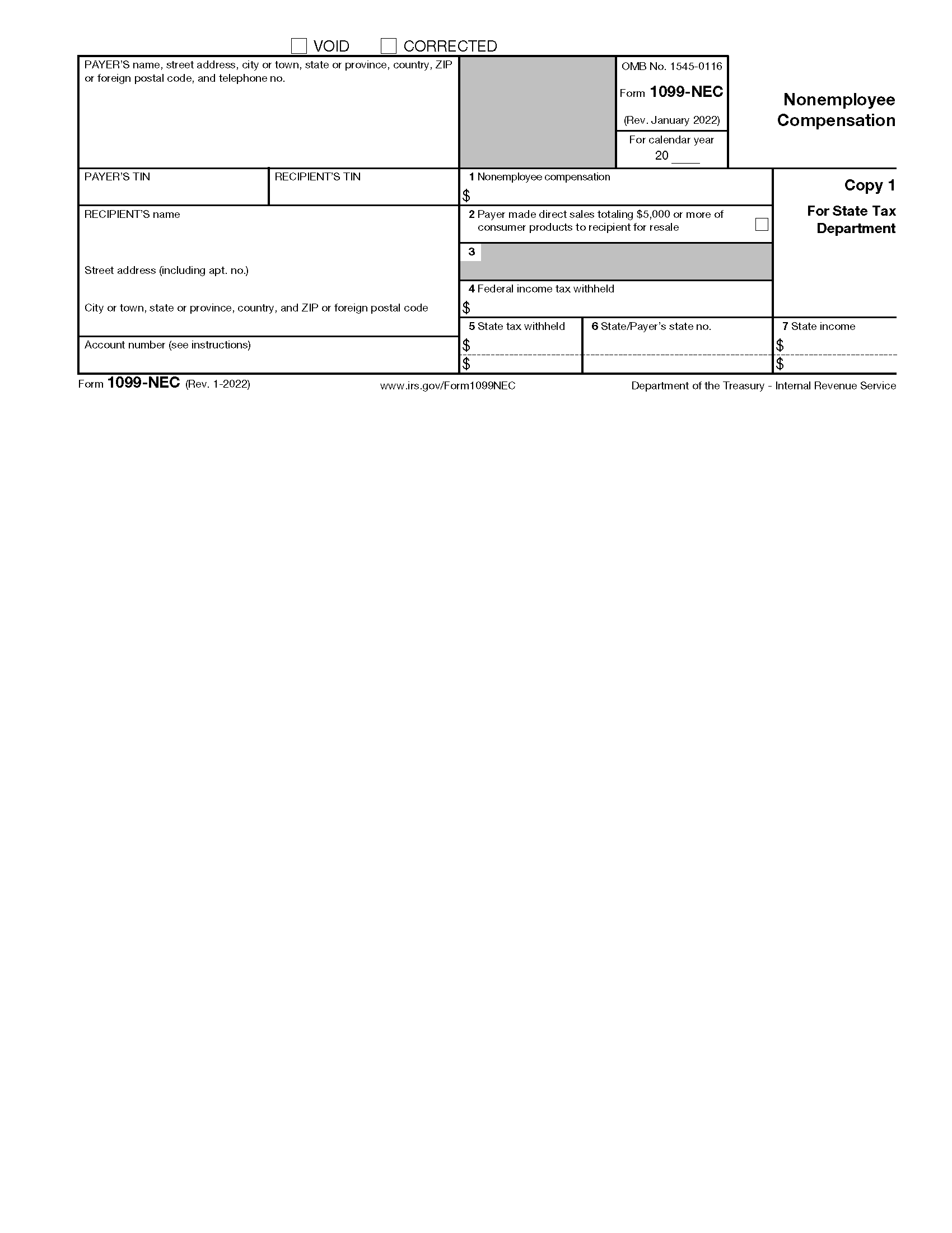 Free IRS 1099 Form PDF EForms