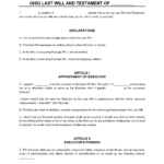 Free Last Will And Testament Template PDF Form CocoDoc