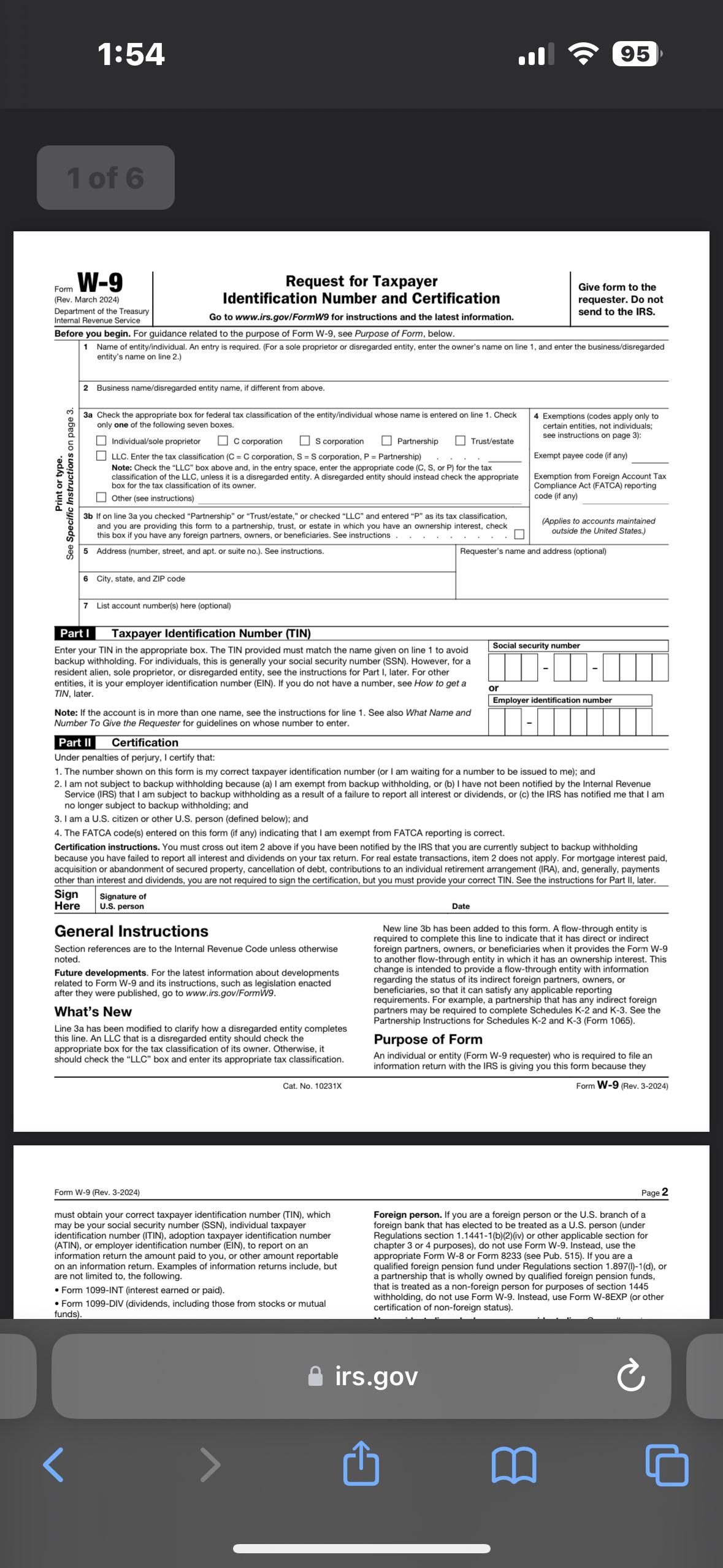 Helo Filling Out W9 For SHEIN Campus Affiliate R tax