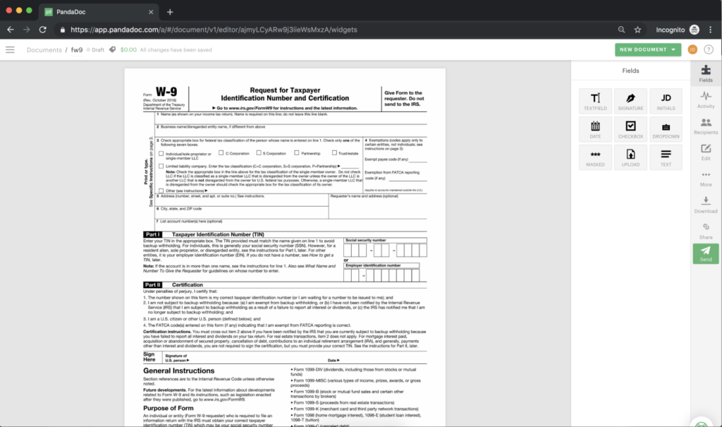 W9 Form 2025 How To Fill Out