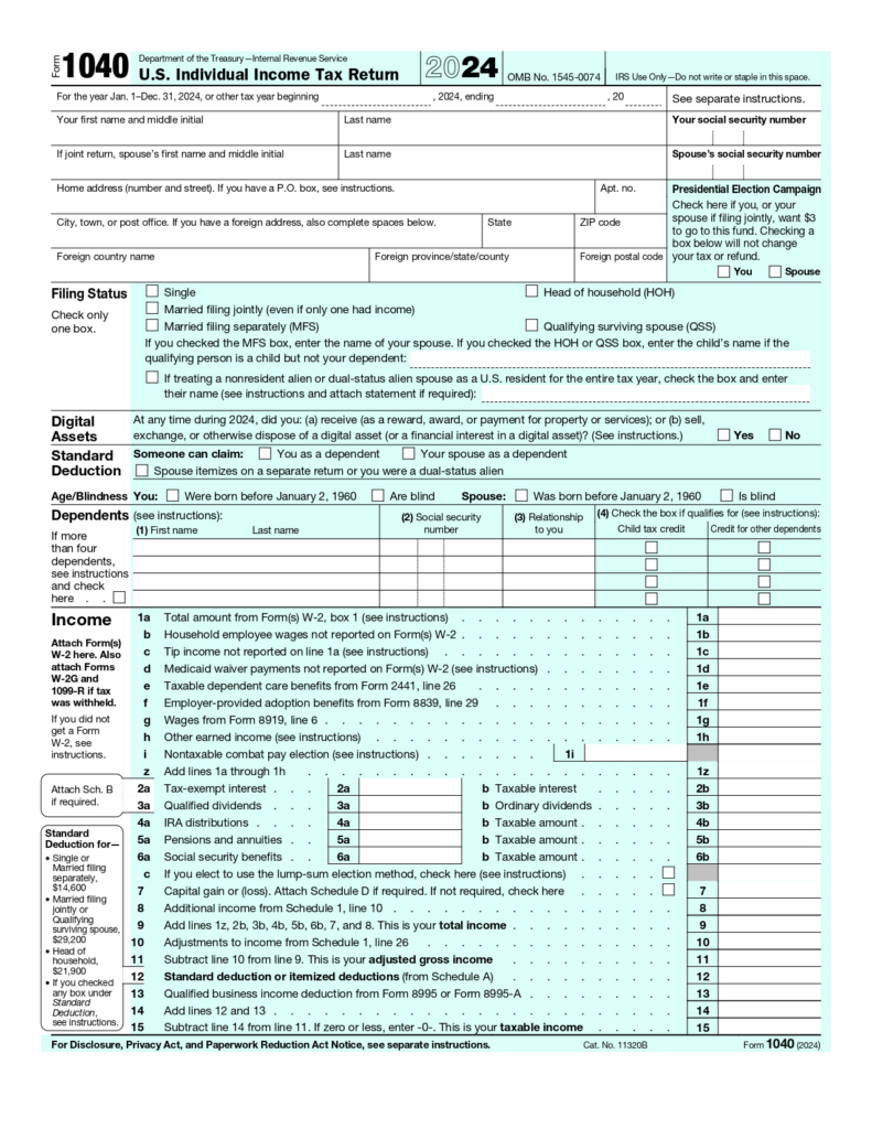 Irs W9 Form 2025 Fillable