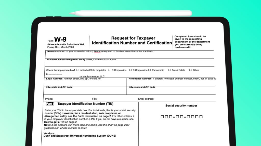 Printable Copy Of W9 Form