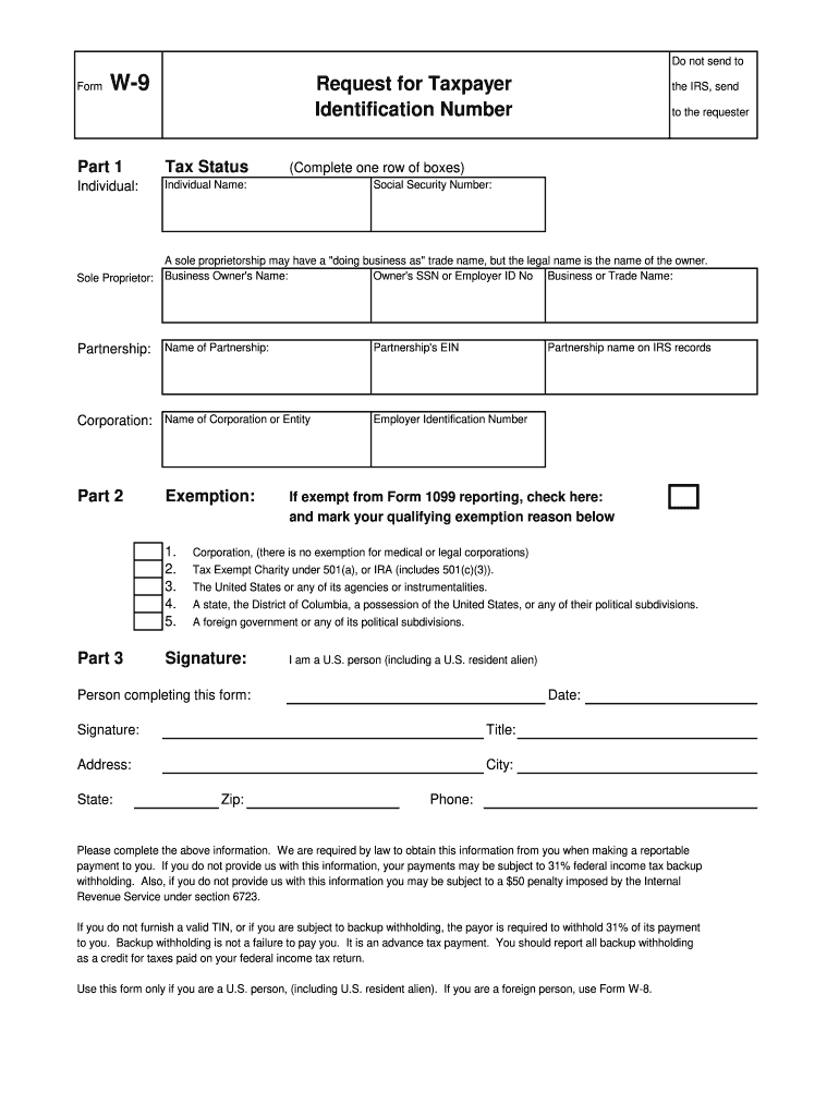 What Is A W9 Fill Out Sign Online DocHub