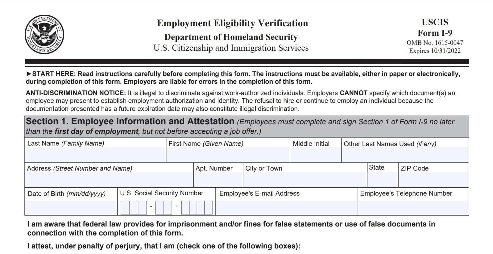 What Is Form I 9 