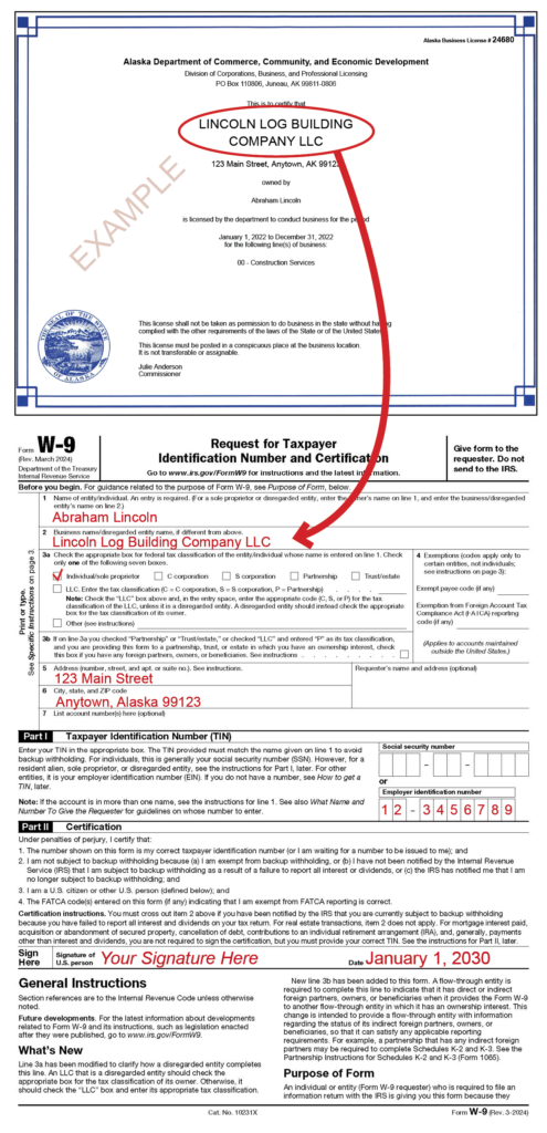 W9 Updated Form 2025